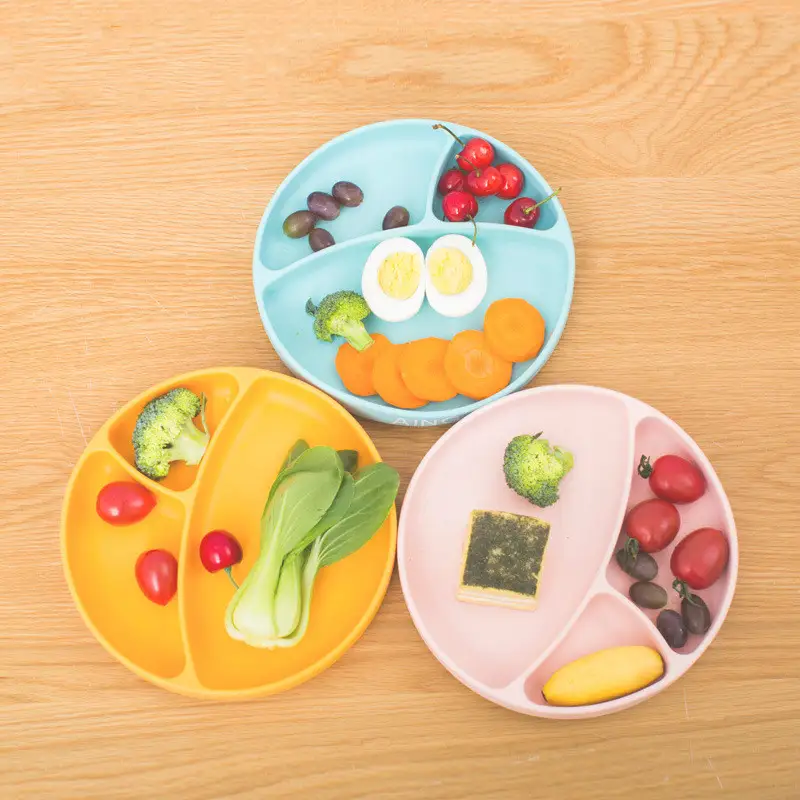 Children's Silicone bowl Sucker Bowl