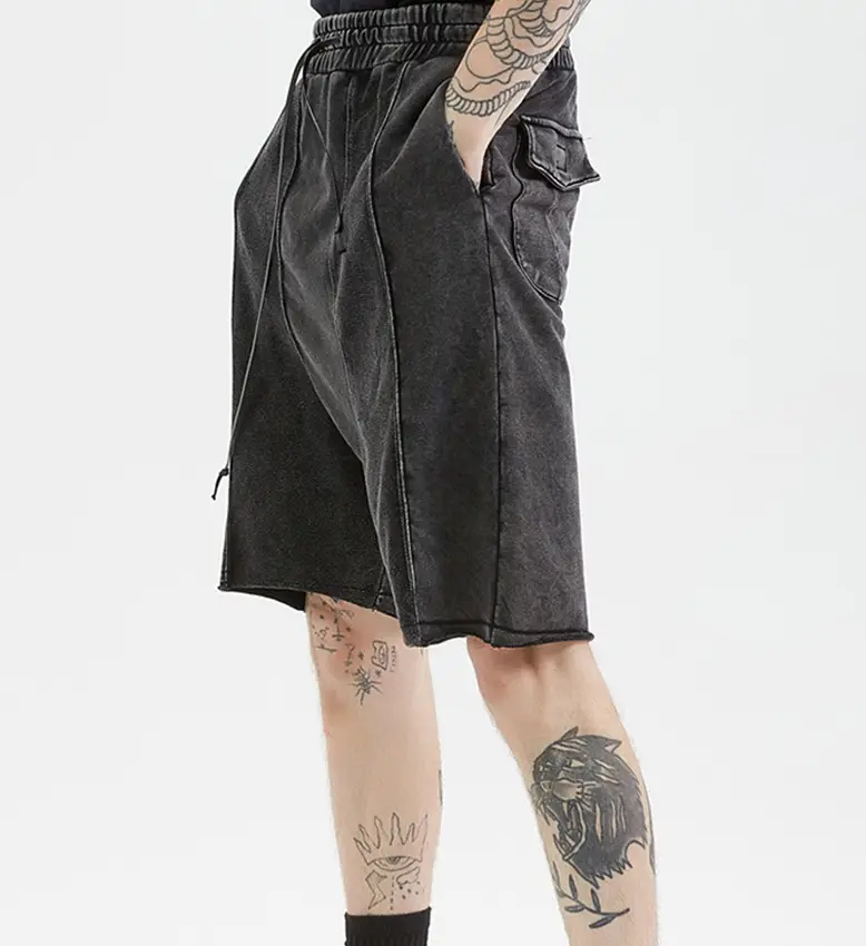 Front and back stitching shorts