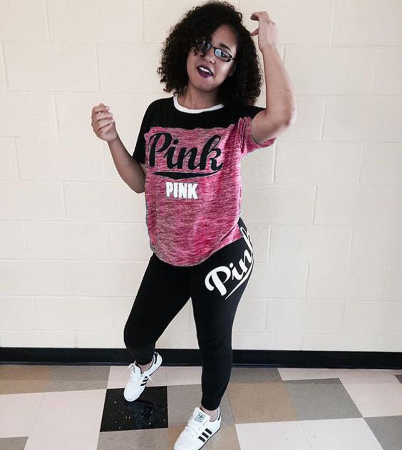 Spring and Autumn Women's Letter Print Set