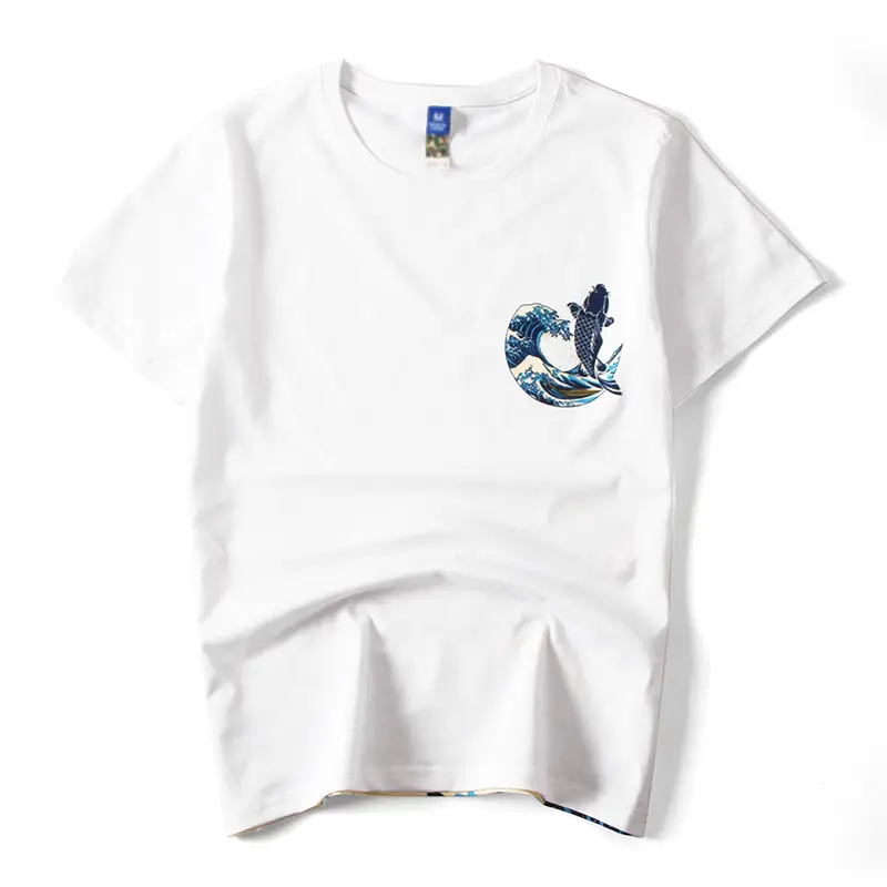 Wave printing short sleeve
