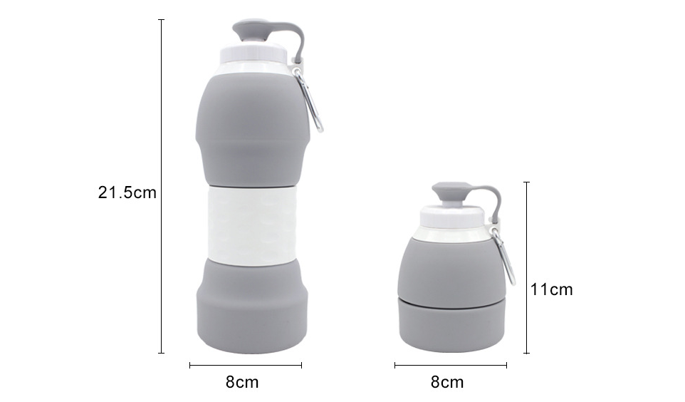 Silicone folding water bottle - Image 8