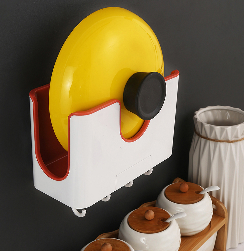 Pot holder wall-mounted free punching