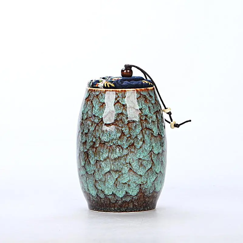 Kiln change ceramic tea pot - Light Green