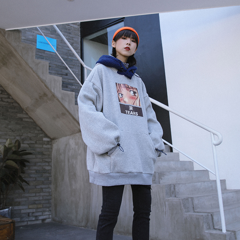 Title 2, Pullover patchwork sweatshirt