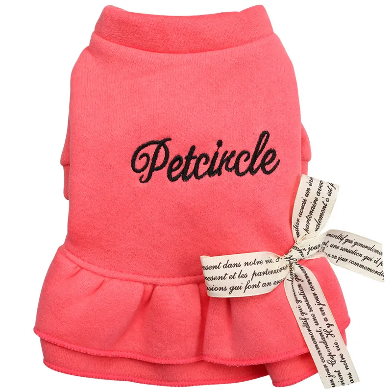 Puppy dress bow letter skirt - Pink