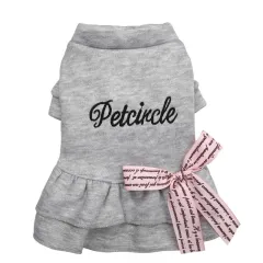 Puppy dress bow letter skirt - Grey - View 1