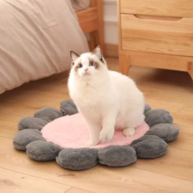 Cute pet flower mat dog cat sleeping mat Pink - Shop at LoveMi