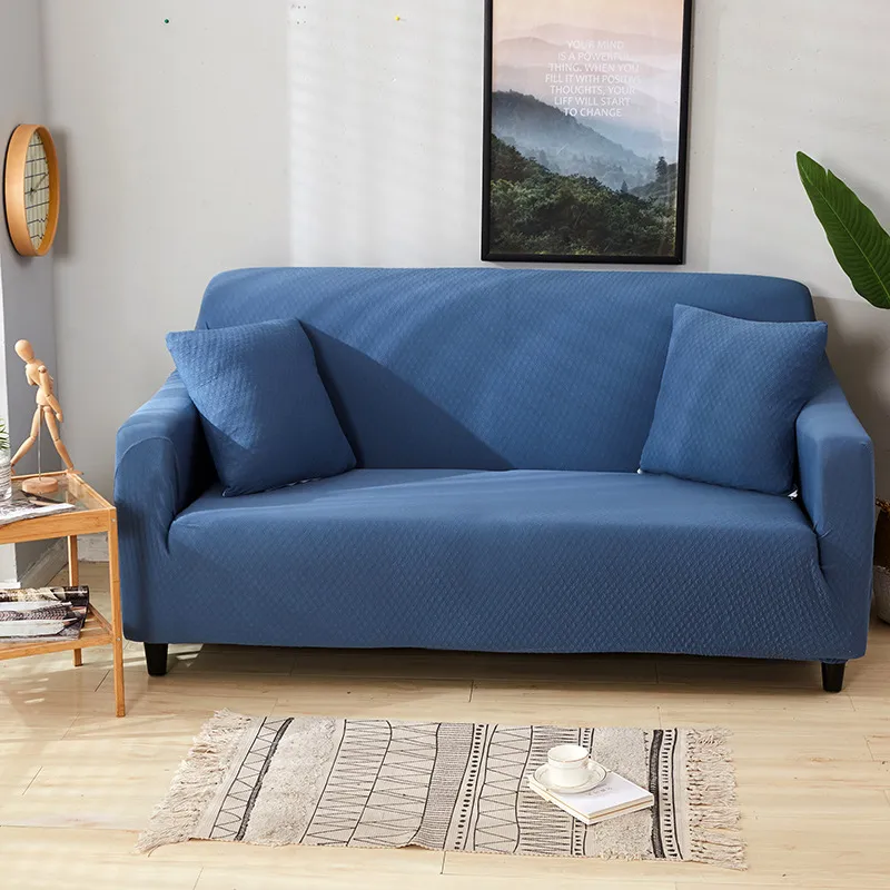 Elastic sofa cover - Navy