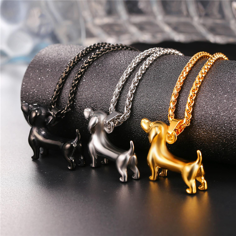 Cute dog pendant necklace