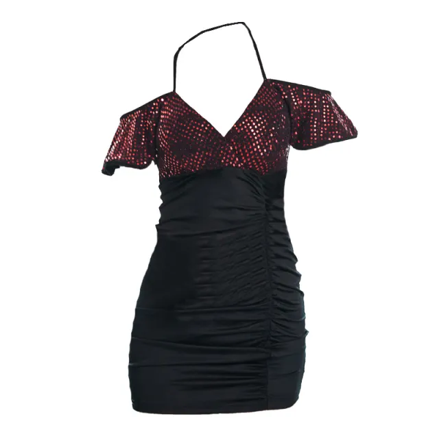 Short sleeved overalls with short breast dress Red Wine - Shop at LoveMi