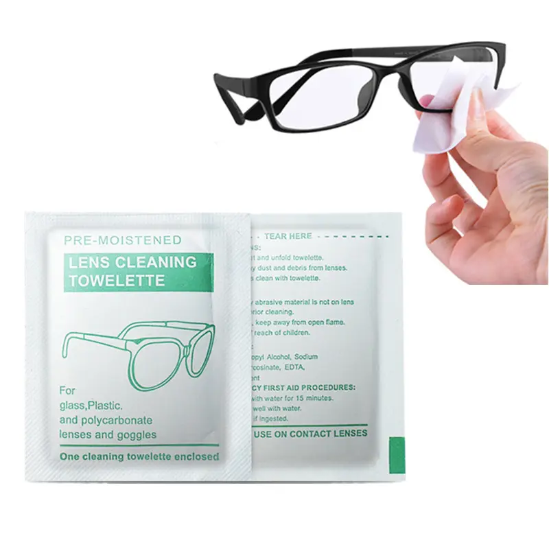 100pcs Quick-drying Wipes for Glasses