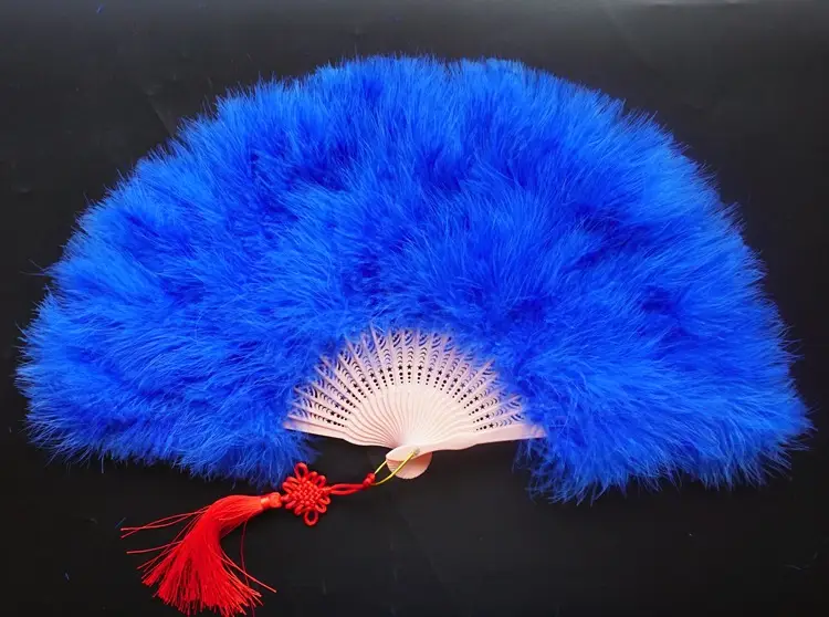 Full velvet thick feather fan