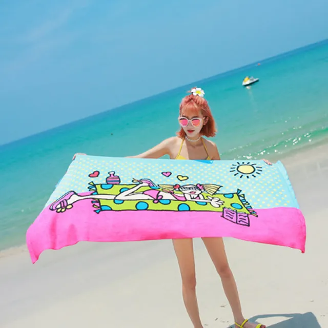 Swimming absorbent towel Blue - Shop at LoveMi