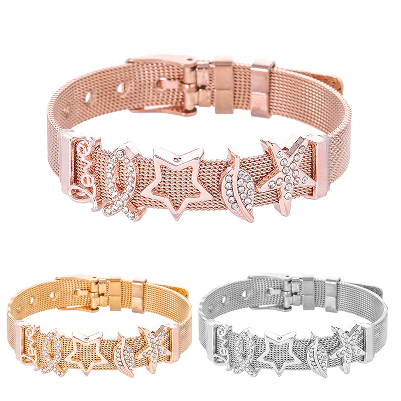 Stainless steel mesh bracelet