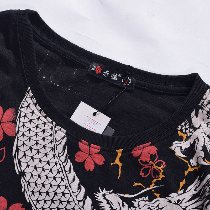 Dragon tattoo T-shirt short sleeve