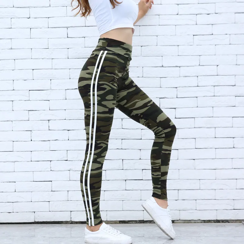 Camouflage yoga pants - Green