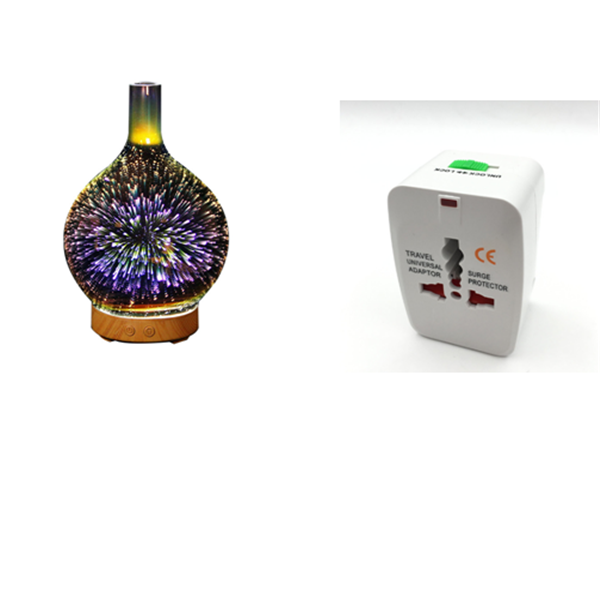 3D Glass Aroma Diffuser Colorful Lamp Humidifier Night Light Up Us - Shop at LoveMi