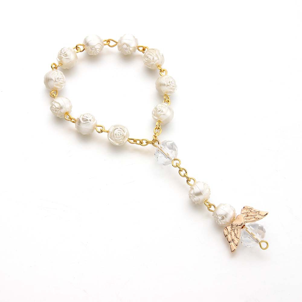 Angel rosary christening baptism Bracelets