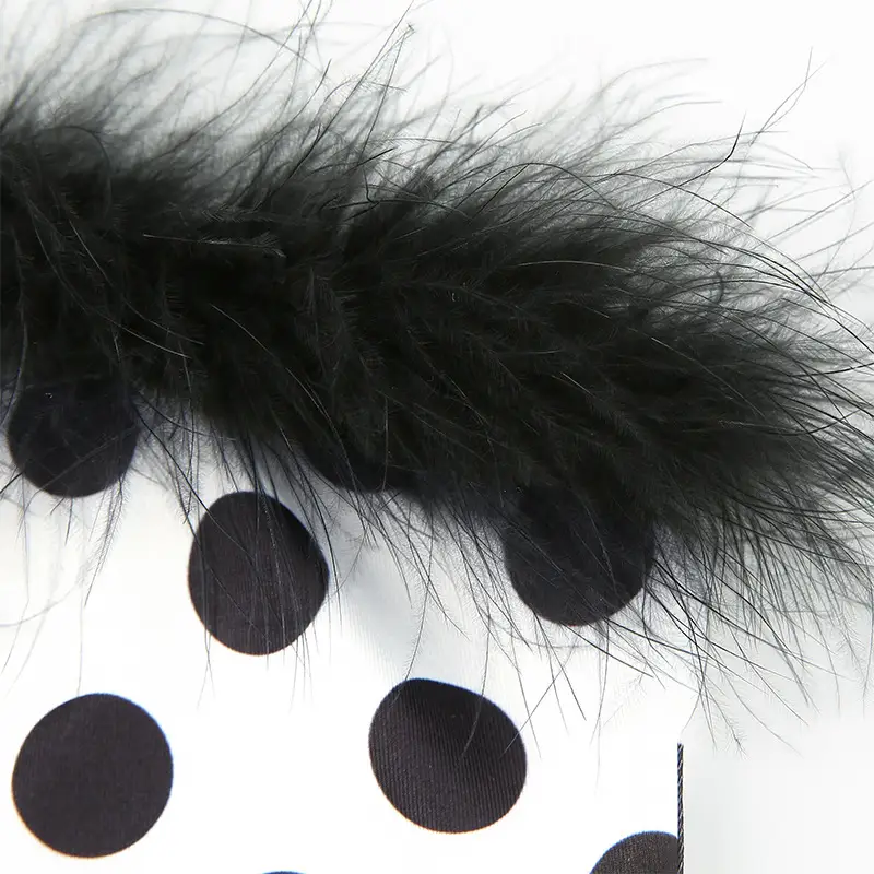 Faux Fur Polka Dot Female T-shirt