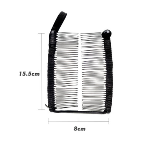 Lazy Hair Curler Banana Hairpin Curler Fashion Insert Comb Curler Black1 - Shop at LoveMi