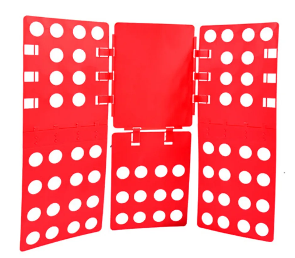 Lazy man folding clothes board, convenient folding board, folding clothes board, folding board, quick folding clothes board - Adjustable Red