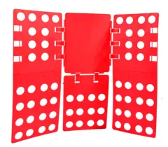 Lazy man folding clothes board, convenient folding board, folding clothes board, folding board, quick folding clothes board - Adjustable Red - View 1