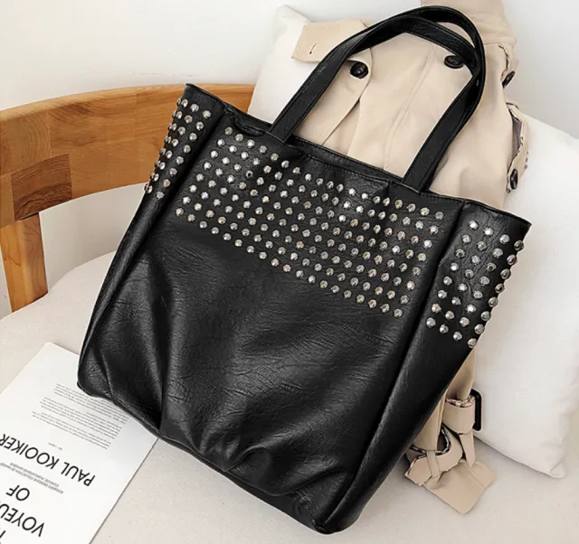 Fashion Large Capacity Women Tote Bag Quality Leather For Female Shoulder Bag Leisure Women Handbag Black Lady's bolsa feminina Black - Shop at LoveMi