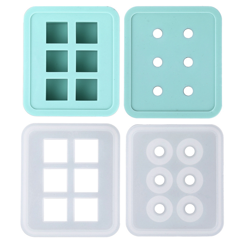 Crystal Epoxy Square Sphere Silicone Mold