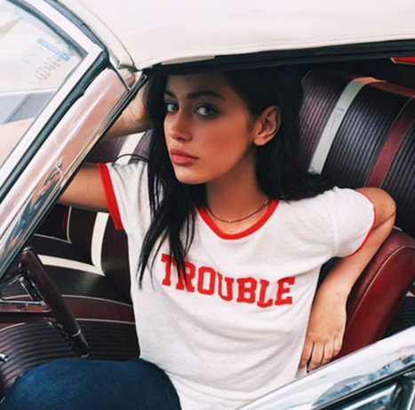 Letter Printed T-shirt Summer