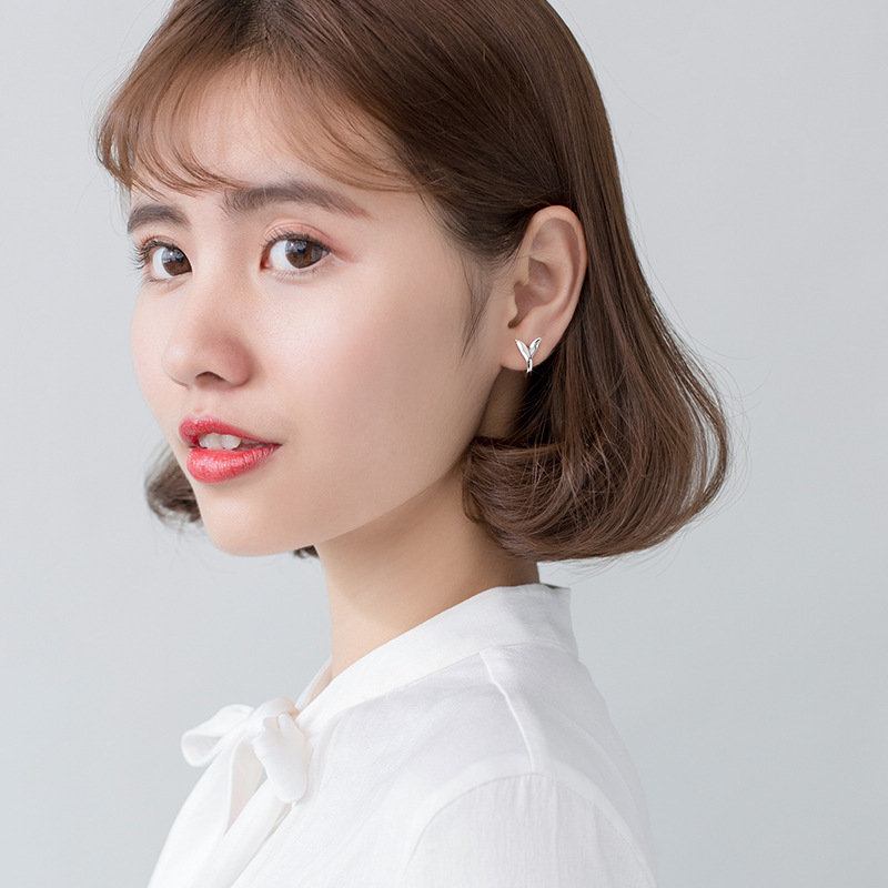 New Cute Tiny Mermaid Fishtail Hoop Earrings