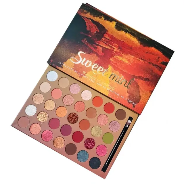 Sweet mint 35 color sequin glitter eye shadow Army Green - Shop at LoveMi