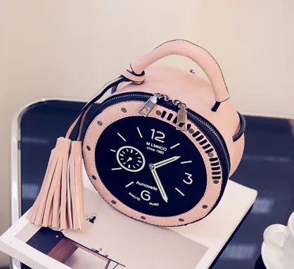 Personalized small clock bag Pink - Shop at LoveMi