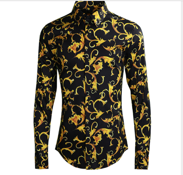 Royal pattern men's shirt