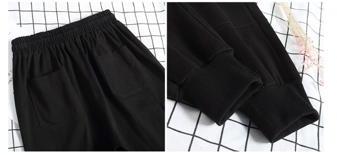 High waist loose slacks