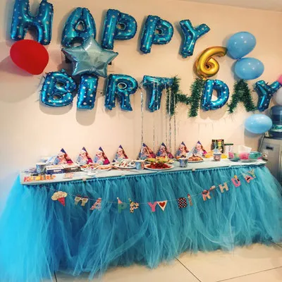 Party tulle tablecloth Blue - Shop at LoveMi