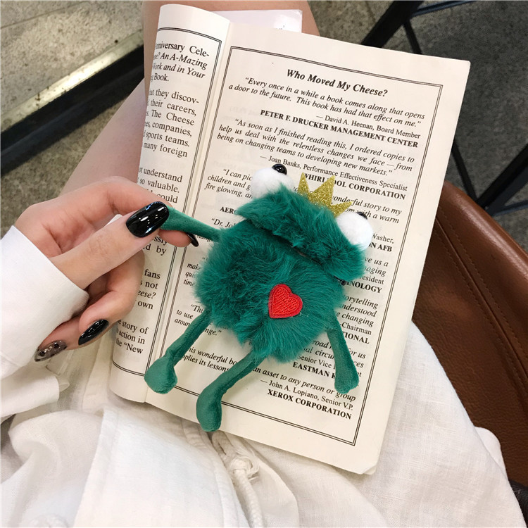 Compatible with Apple , Plush Toy Frog  Protective Case Cover