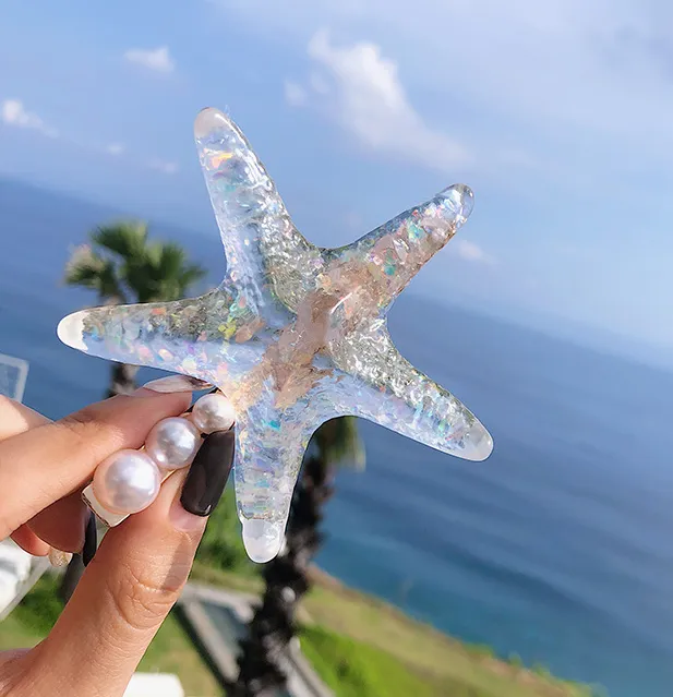 Starfish hairpin White - Shop at LoveMi