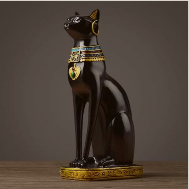 Egyptian cat figurine (blue)
