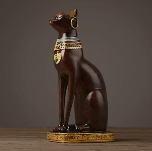 Egyptian cat figurine (blue)