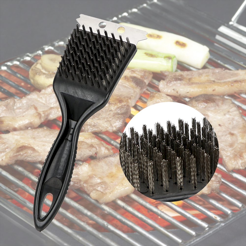 Barbecue cleaning steel brush