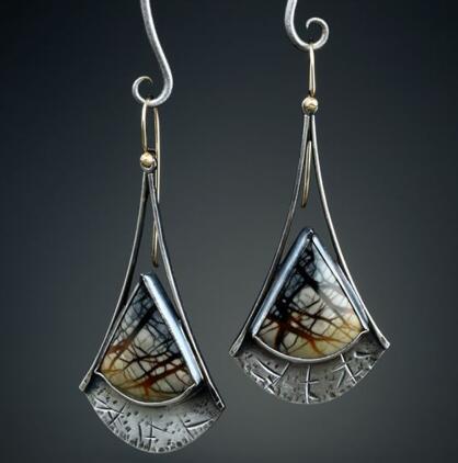 Women Vintage Geometric Earrings Default - Shop at LoveMi