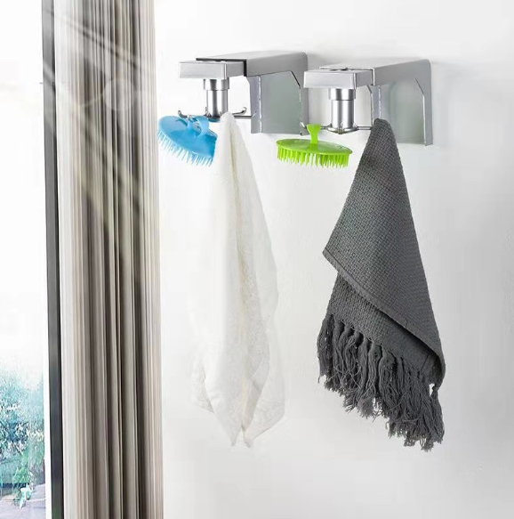 Kitchen shelving without perforating wall hanging kitchen utensils hook bathroom towel hook storage rack