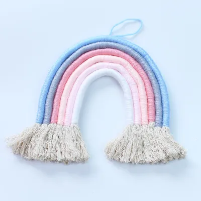 Colorful tapestry rainbow hand woven hanging tassels 1Style - Shop at LoveMi