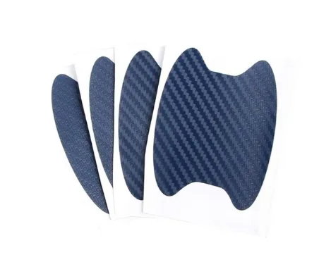 4pcs Set Of Door Stickers Carbon Fiber Scratch-resistant Car Handle Stickers – image 5