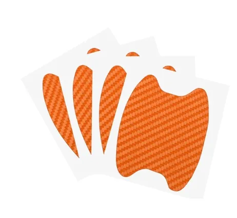 4pcs Set Of Door Stickers Carbon Fiber Scratch-resistant Car Handle Stickers – image 9