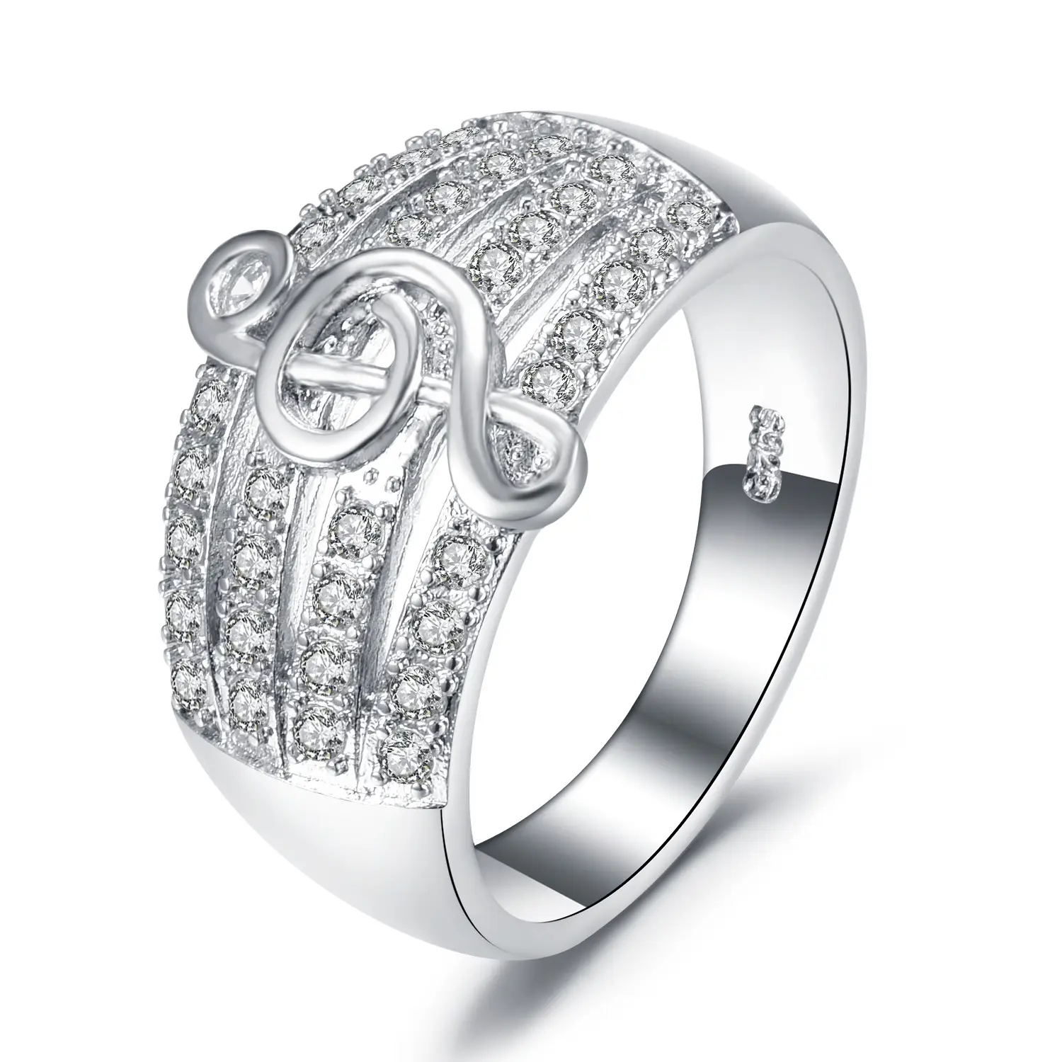 White AAA Zircone Women's Ring