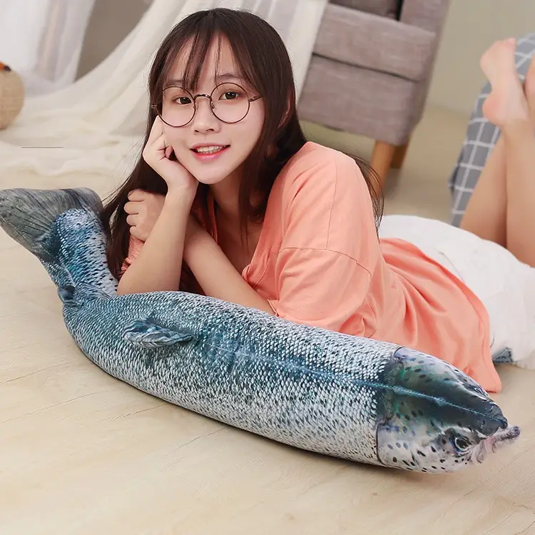 Salmon Fish Soft Stuffed Plush Pillow Toy