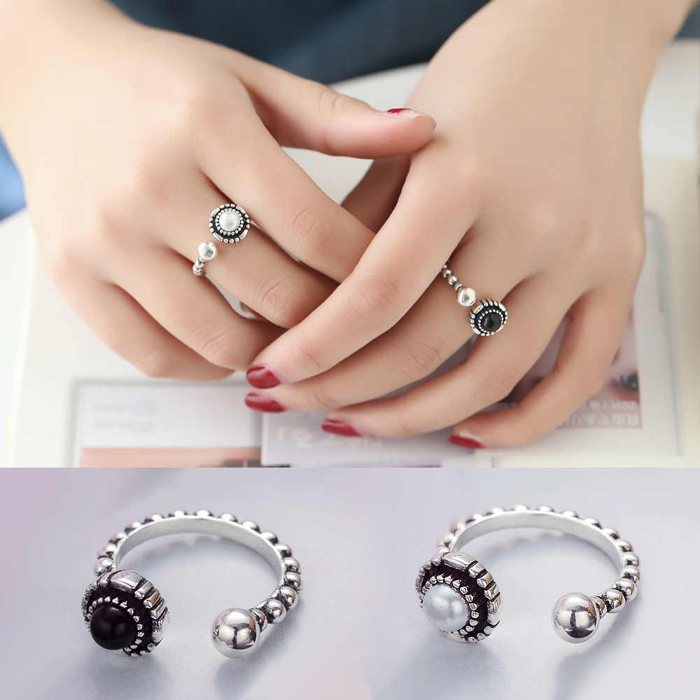 Black Onyx Chain Ring