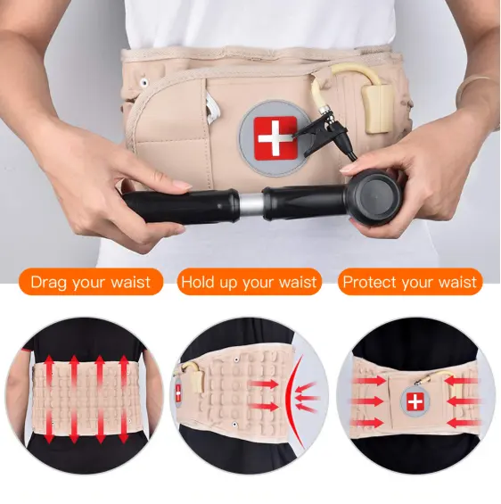 Waist Air Traction Brace Belt Spinal Lumbar