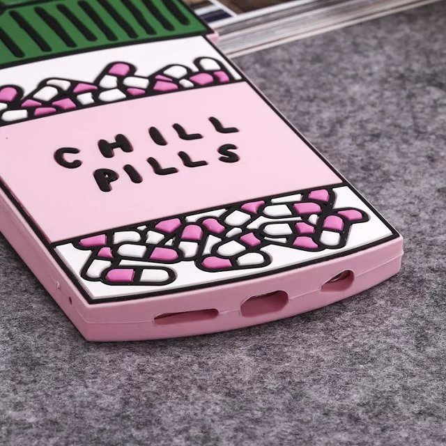 3D Love Potion Chill Pills Bottle Soft Phone Case